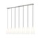 Z-Lite Farrell 7 Light Linear Chandelier, 6in. W x 11in. H, Brushed Nickel 3043P6-7L-BN - alternate 1